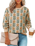 ZESICA Women's Long Sleeve Crewneck Sweater - Cute Oversized Pullover