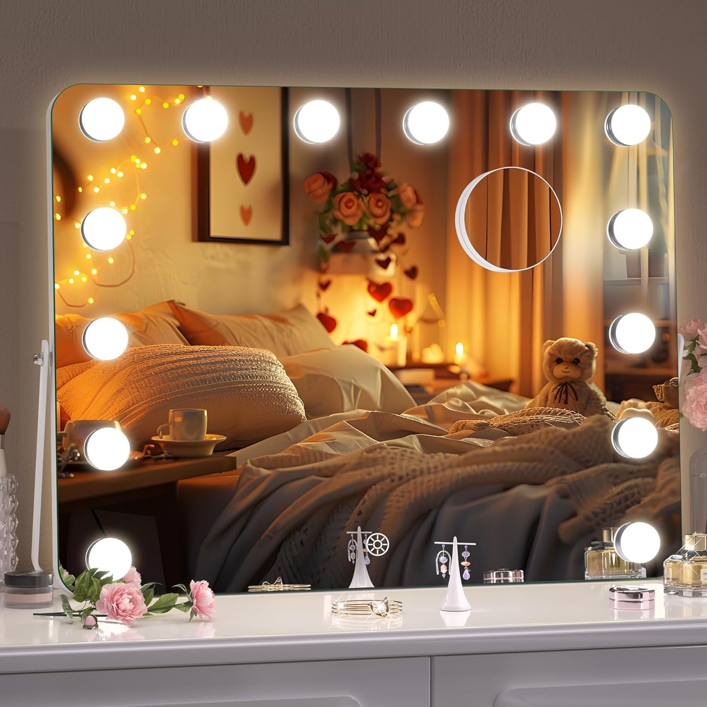 Hasipu Vanity Mirror with Lights for Perfect Makeup Application