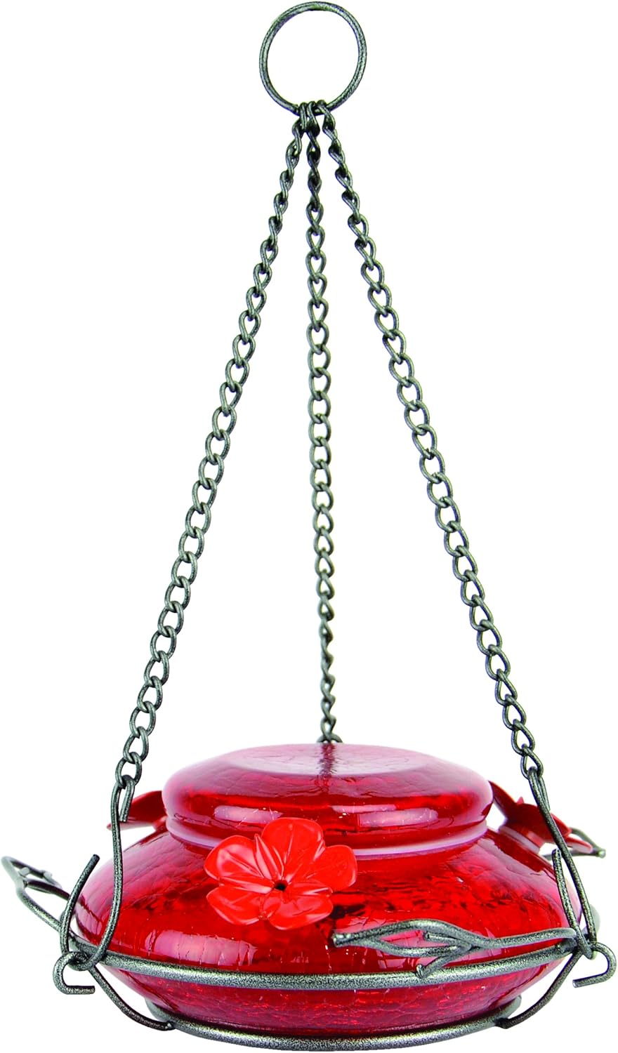 Nature's Way MHF4 Hand Blown Hummingbird Feeder for Gardens
