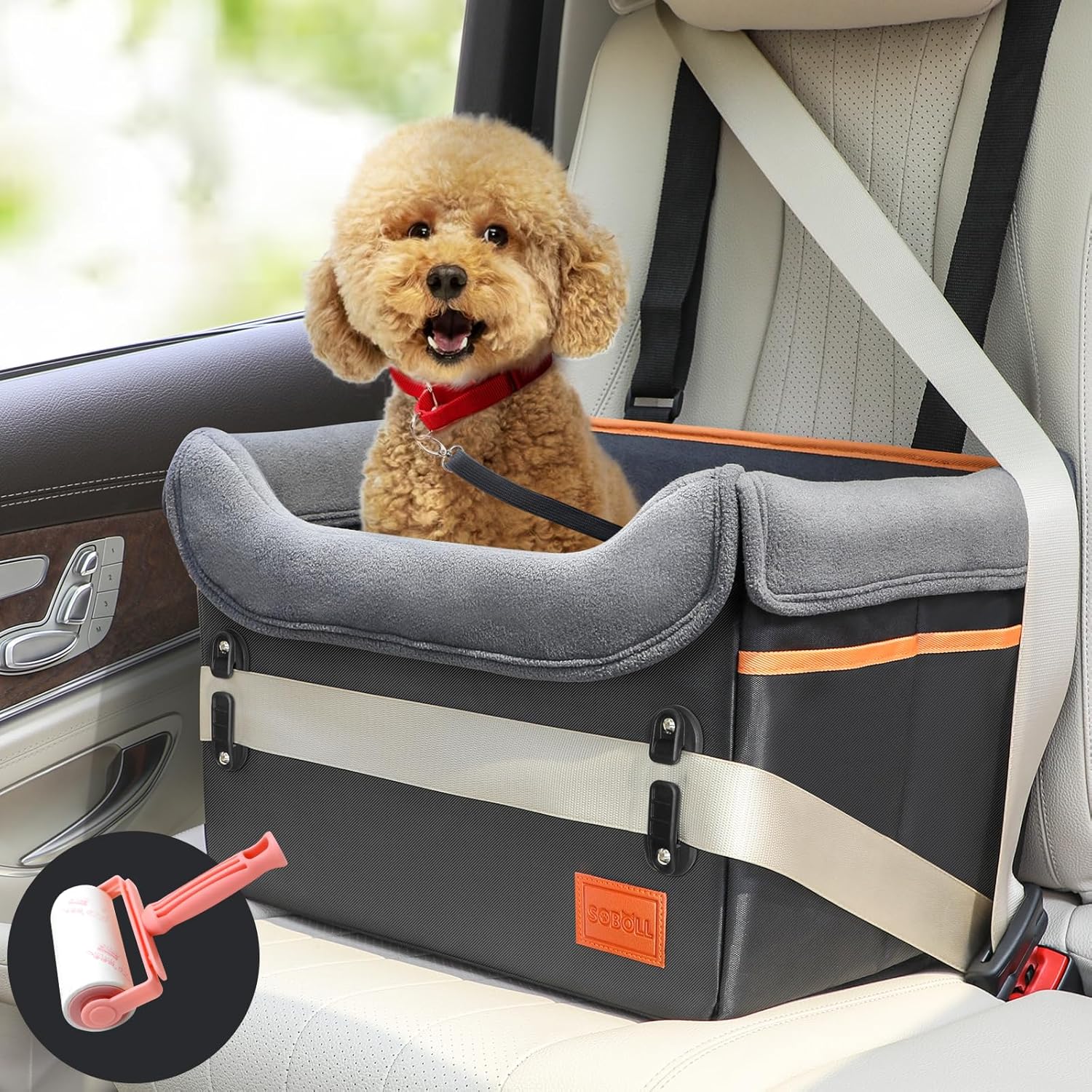 Soboll Waterproof Memory Foam Dog Car Seat