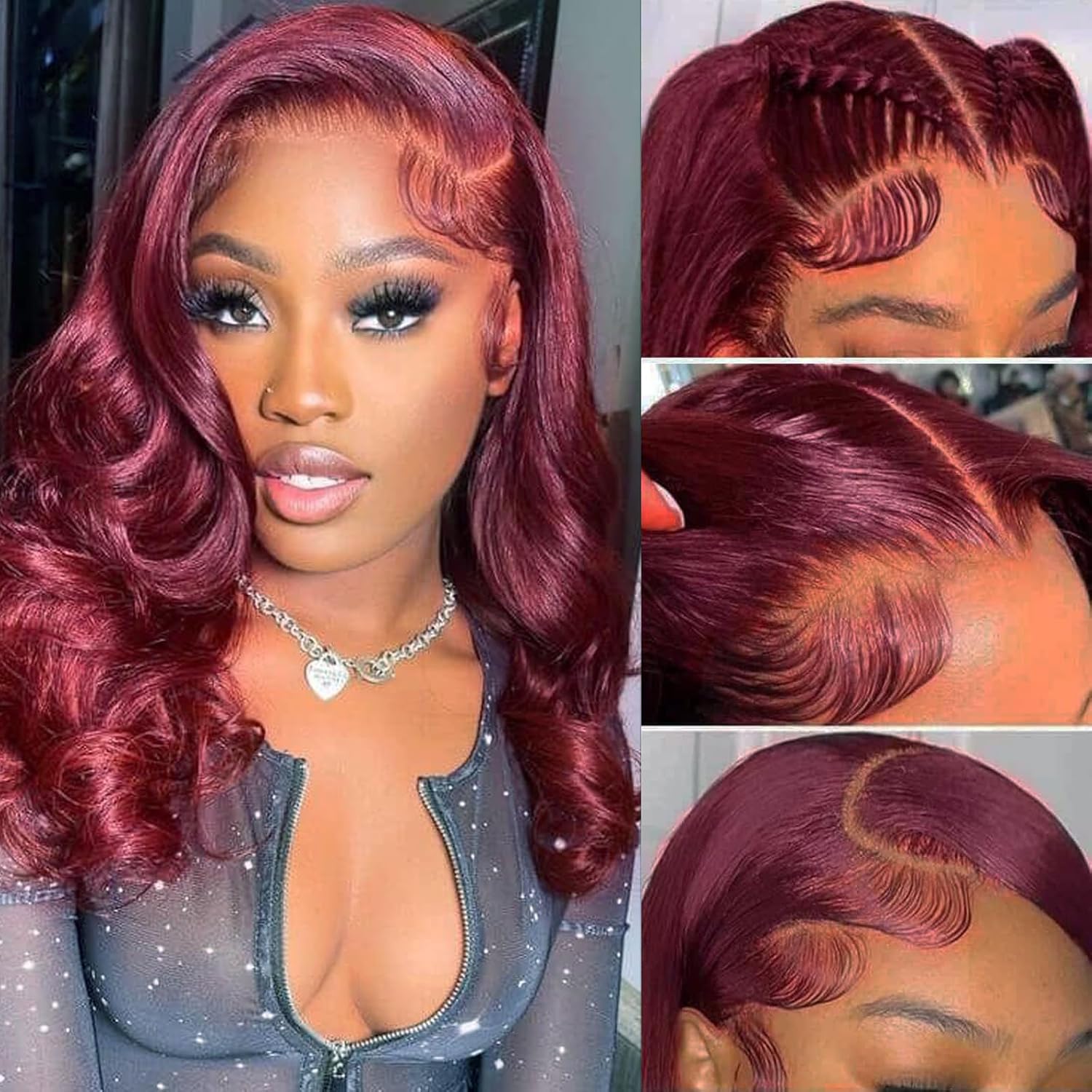 99J Burgundy Bob Wig Human Hair 13x4 Frontal Lace Wig Review