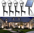 Solar Spot Lights Outdoor 4-in-1 Solar Landscape Lighting - Cool White