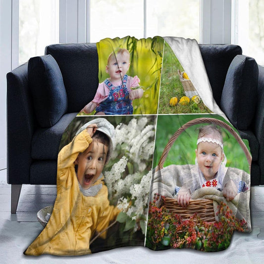 Custom Blanket with Photos for Unique Personalized Gifts