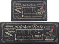 Kitchen Mats 0.4in Black Farmhouse Anti-Fatigue Kitchen Rugs