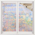 Volcanics Window Privacy Film Static Window Clings - Rainbow Light