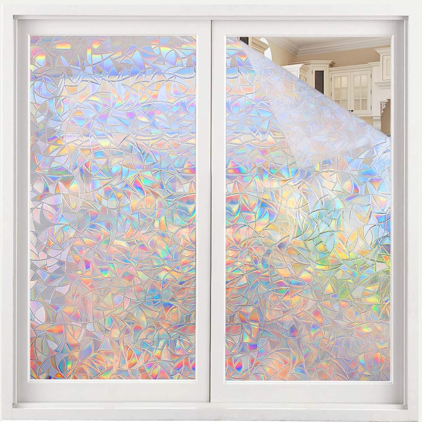 Volcanics Rainbow Window Film for Privacy and UV Protection