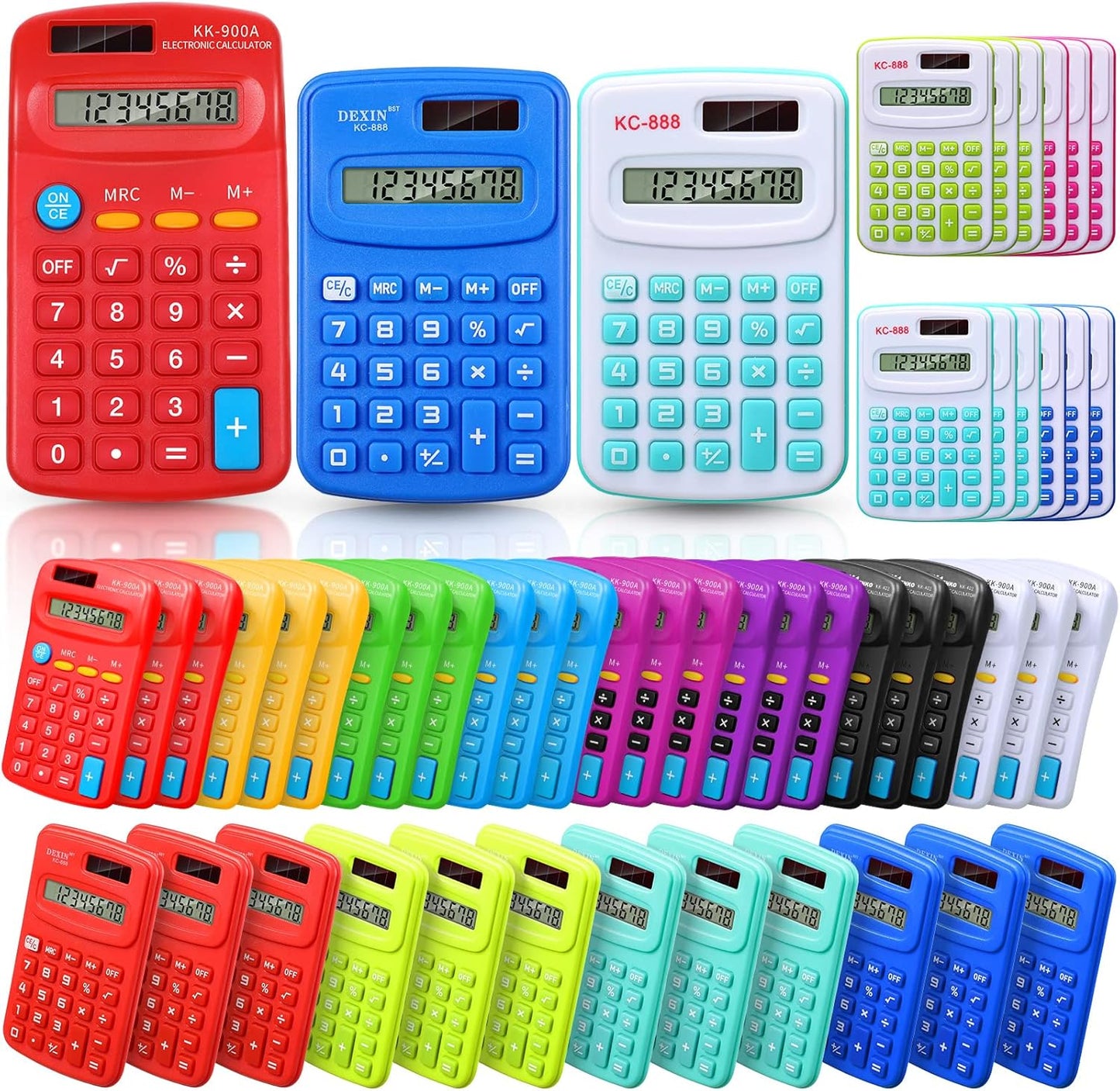 Pocket-Sized 4-Function Calculator: Perfect for Students & Office