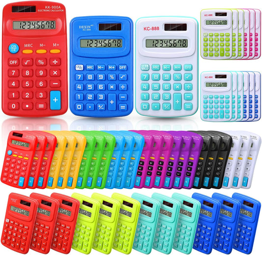 Pocket-Sized 4-Function Calculator: Perfect for Students & Office