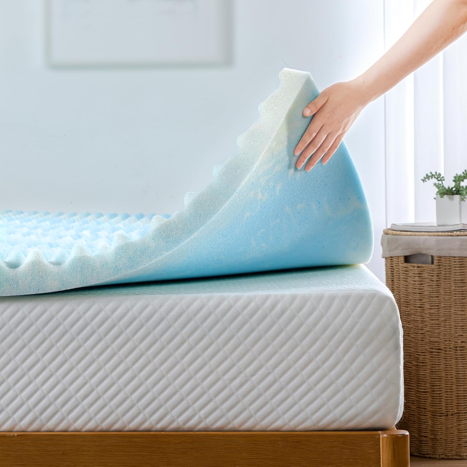 ZINUS 2 Inch Swirl Gel Cooling Memory Foam Mattress Topper Review
