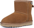 FANTURE Kids Snow Boots Genuine Cow Suede Leather - Warm, Non-Slip
