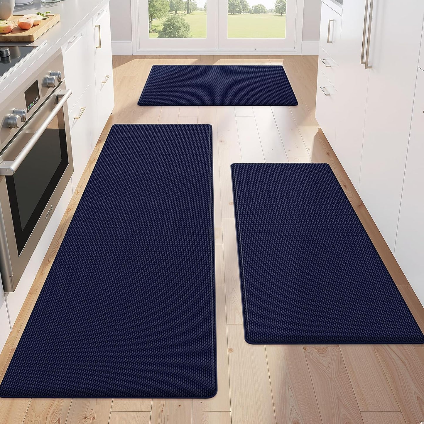 KitchenClouds Non Slip Anti Fatigue Mats for Kitchen Floor