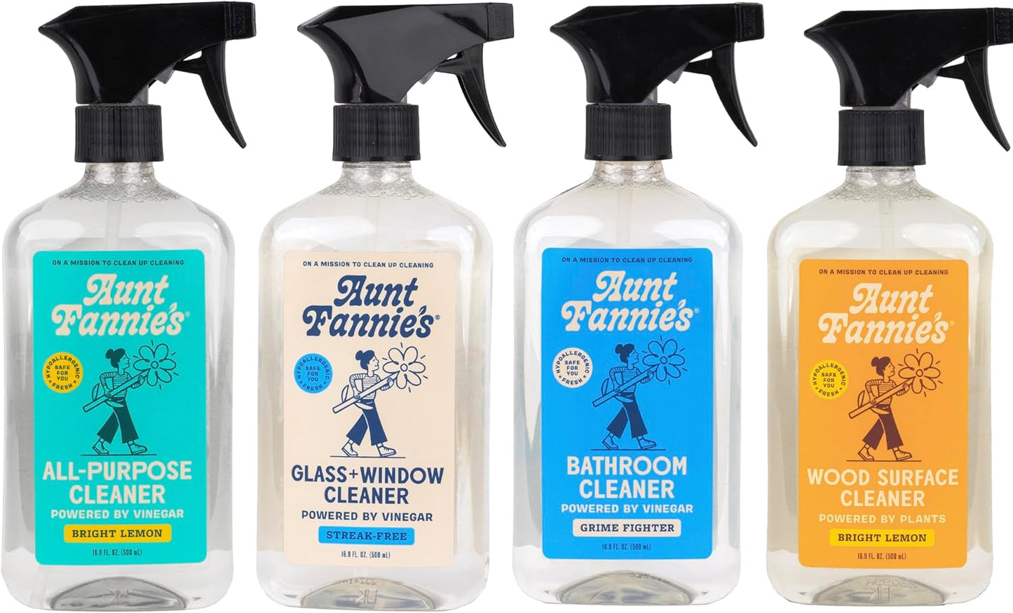 Aunt Fannie's Cleaning Spray Variety Pack for Every Surface