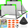 Kids Soccer Goals for Backyard Set of 2 - Perfect for Young Athletes