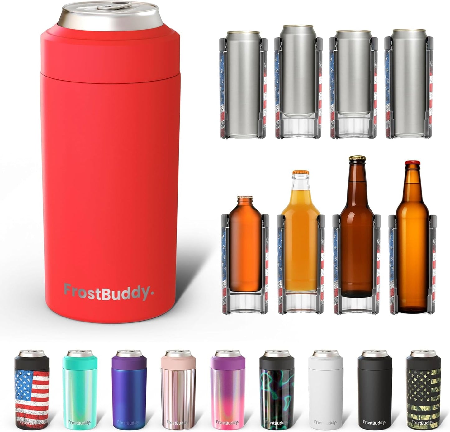 Frost Buddy Universal Can Cooler - Fits All Sizes of Drinks