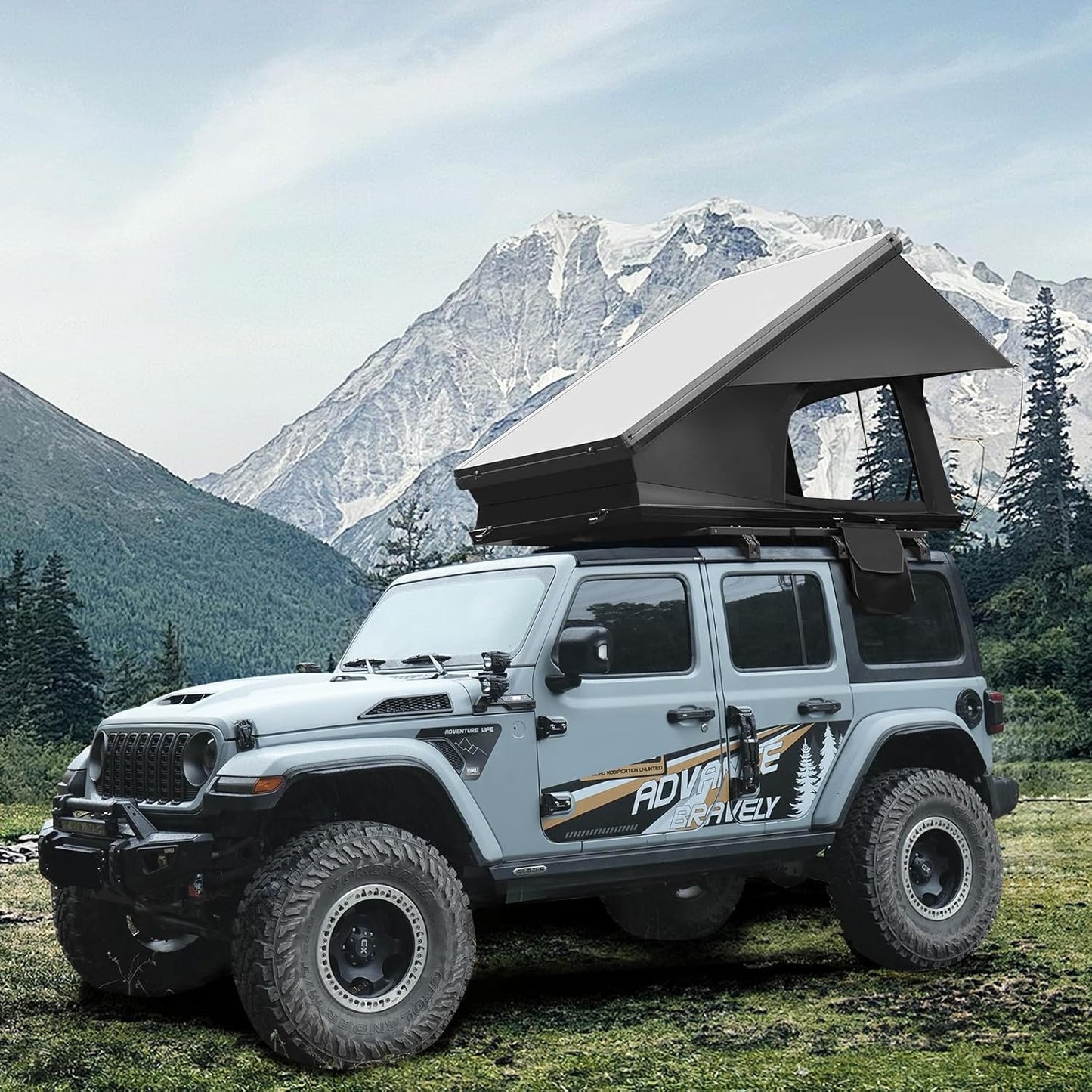 Pop Up Hardshell Roof Top Tent - Sleeps 2-3 People!