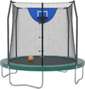 Skywalker Trampoline Outdoor Jump N Dunk Round Trampoline - Safe