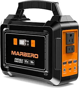 MARBERO Portable Power Station 200W Peak Solar Generator