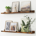 Kids Picture Ledge Shelf Set of 2 for Books and Room Decor