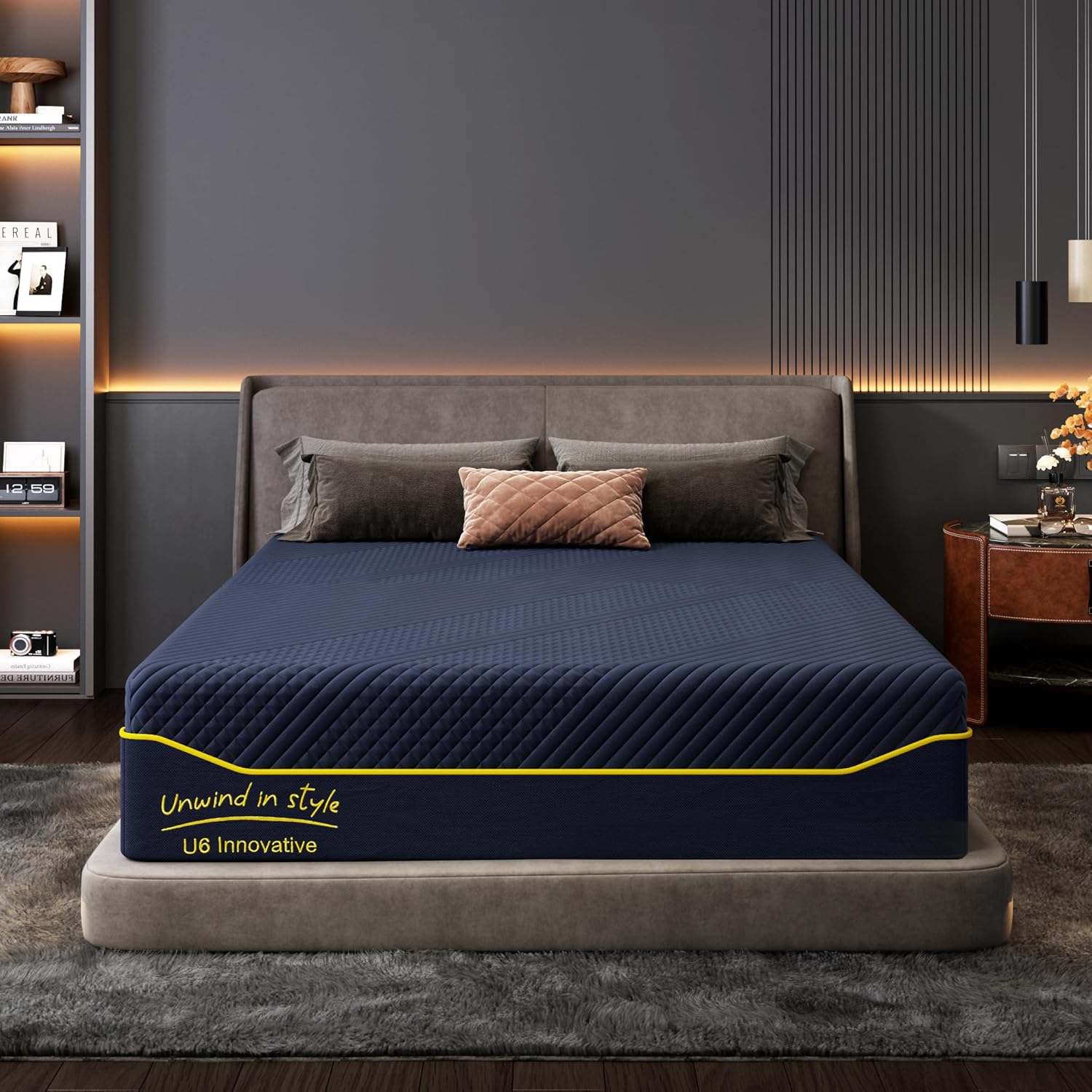 Queen Mattress 12 Inch Memory Foam with Green Tea Cooling Gel