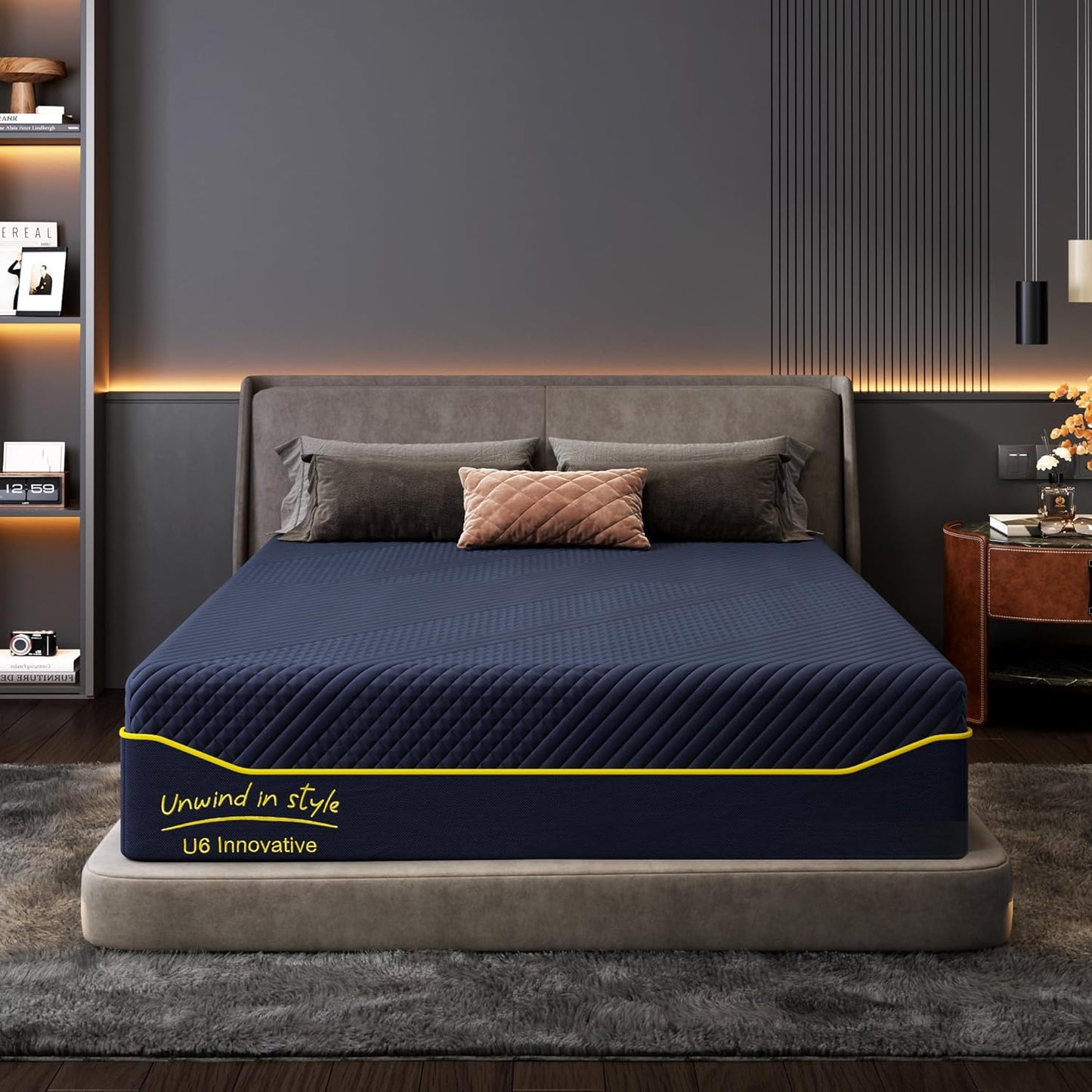14 Inch Queen Mattress Memory Foam with Green Tea Cooling Gel