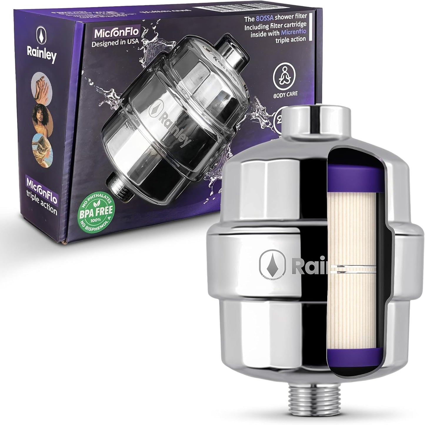 Bossa Shower Filter for Chlorine Removal and Skin Health