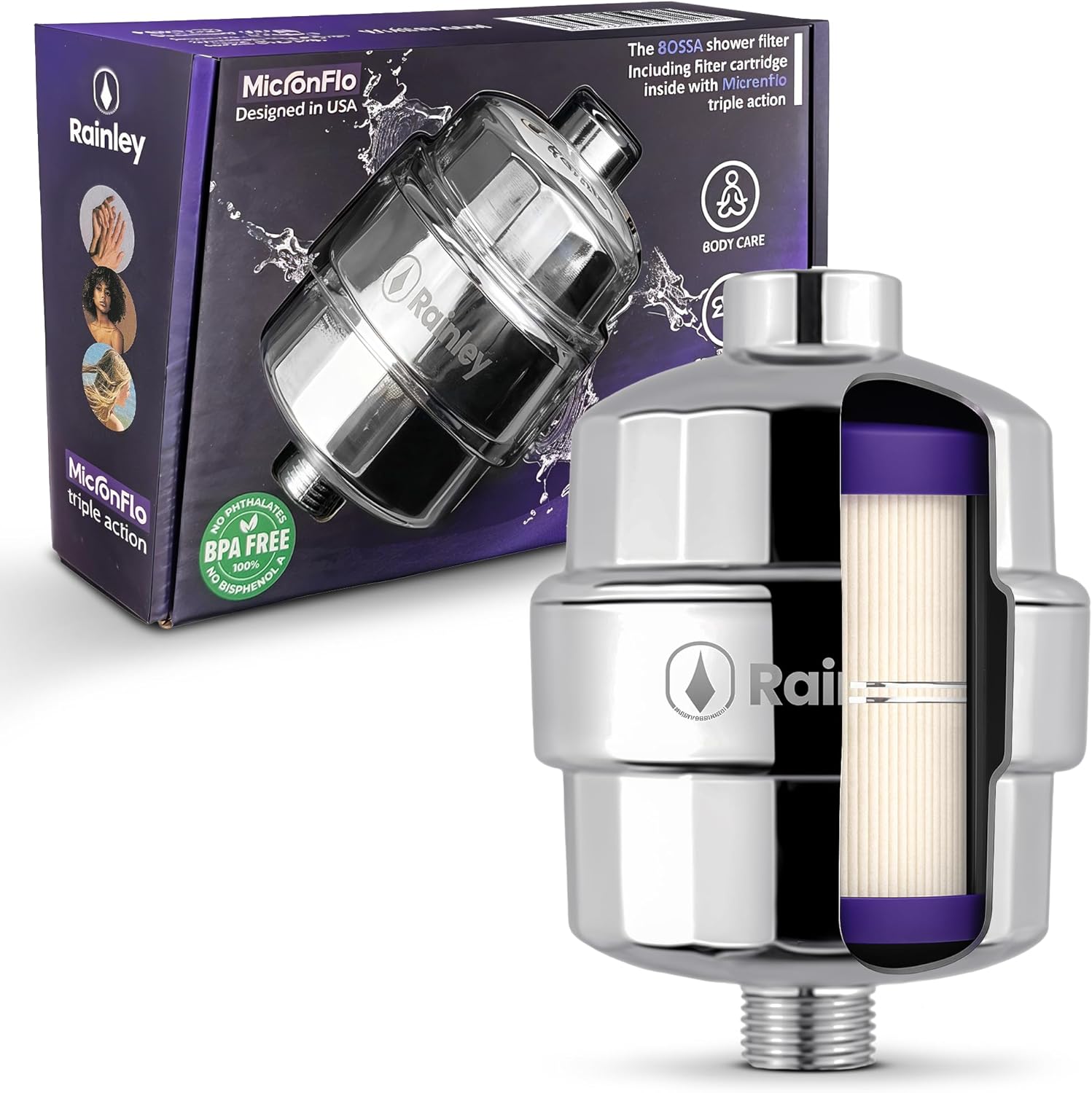 Bossa Shower Filter for Chlorine Removal and Skin Health
