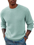 PJ PAUL JONES Mens Crewneck Pullover Sweater Waffle Textured - Classic