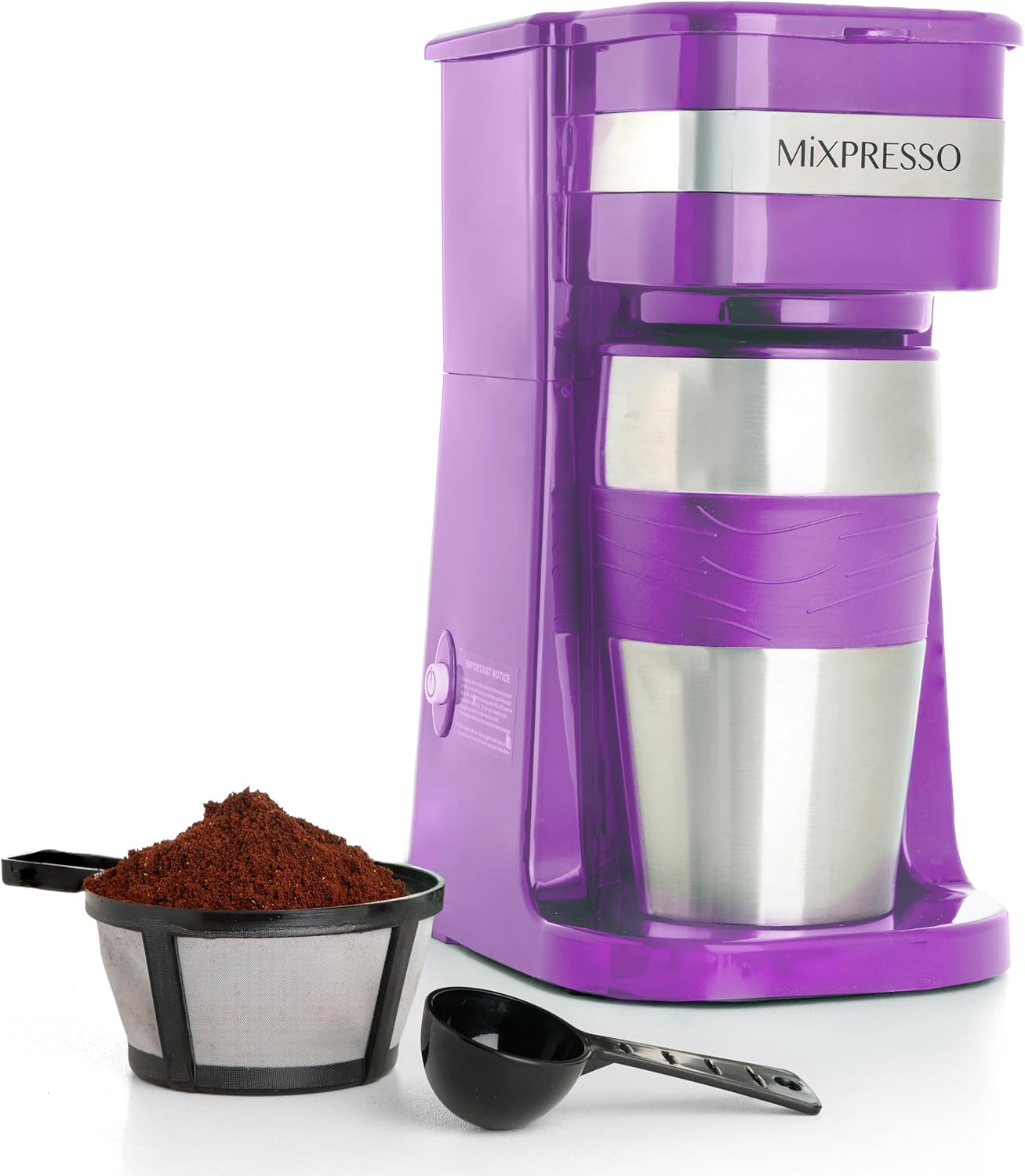 Mixpresso Purple Coffee Maker: Brew & Go Convenience
