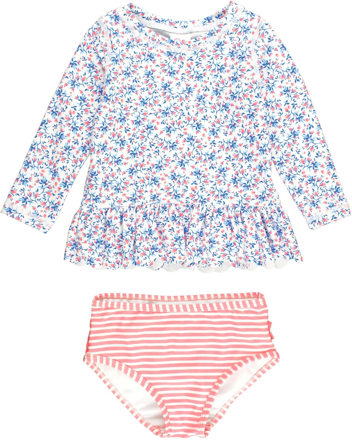RuffleButts Baby Girls Rash Guard 2-Piece Swimsuit Set Review