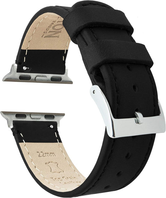 Top Grain Leather Watch Bands for Apple Watch Models by Barton