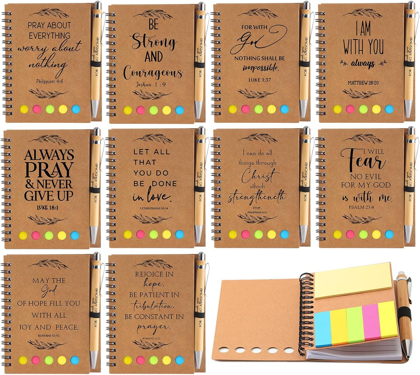Bible Verse Pens & Prayer Journal Set
