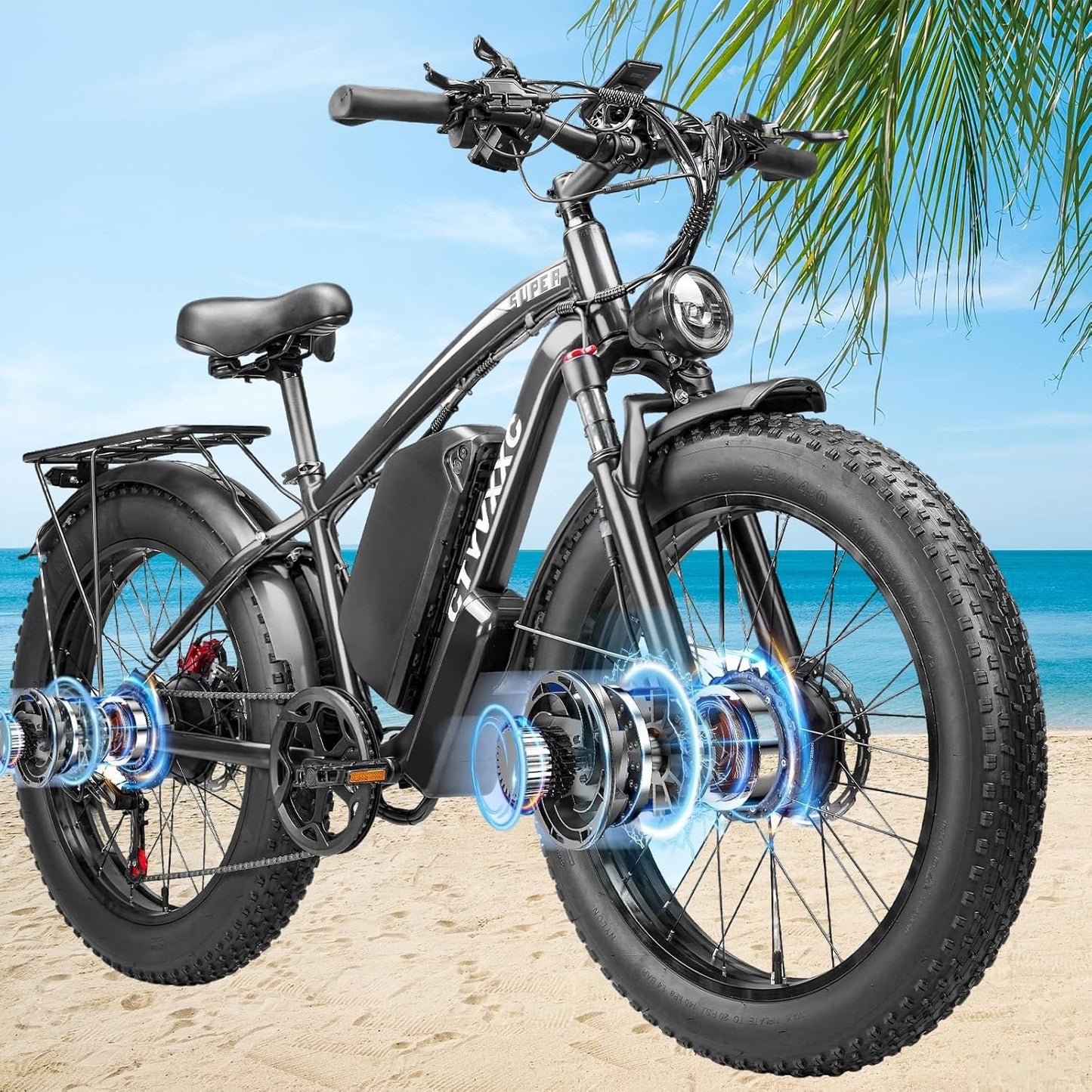6000W Peak Dual Motor Ebike for Adults - Fast Electric Bike