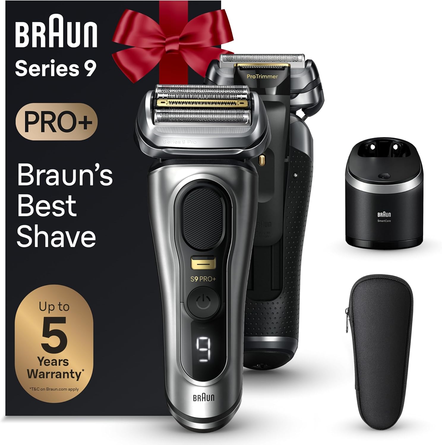 Braun Series 9 PRO+ Electric Razor for Men with Precision Trimmer