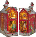 Book Nook Kit DIY Miniature House Kit - Festive Snowy Night