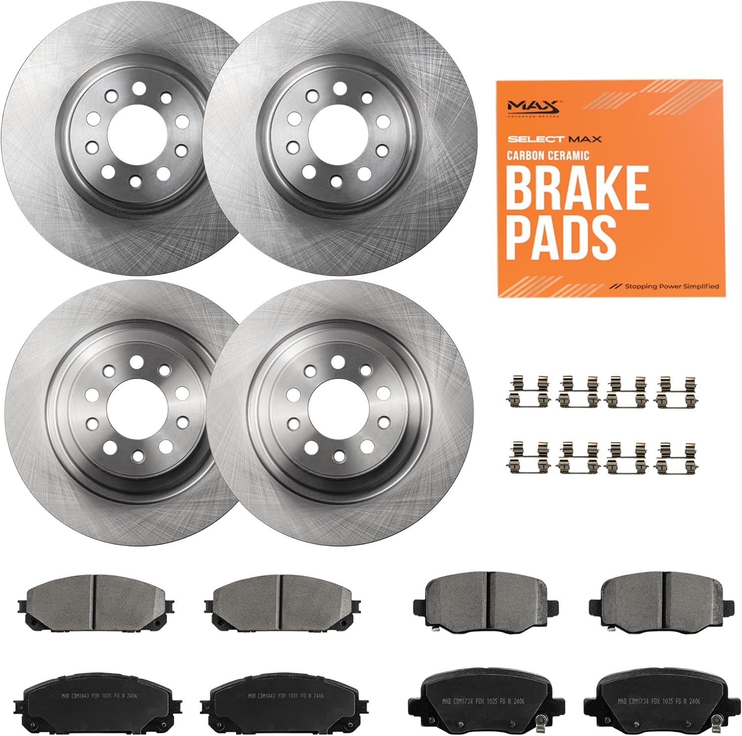 Max Advanced Brakes ValueMAX Brake Kit for Jeep Cherokee 2014-2023