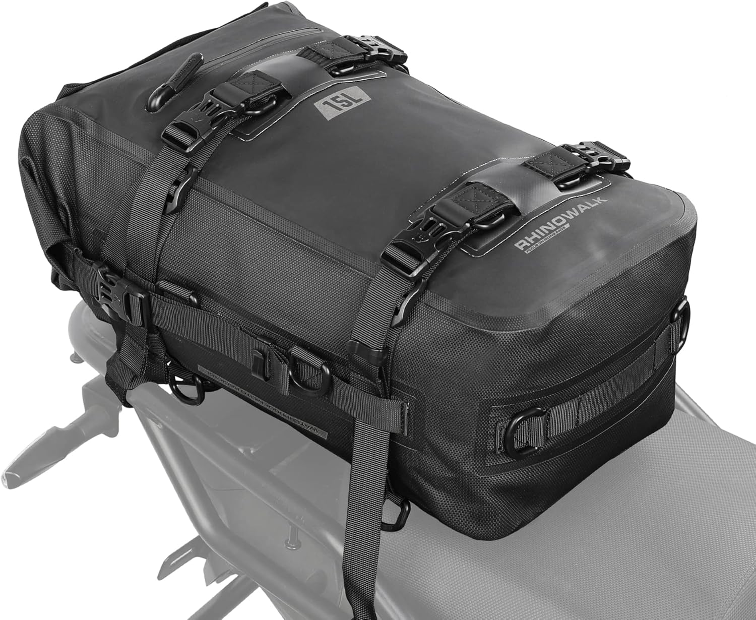 Rhinowalk Motorcycle Tail Bag - Waterproof Rear Carrier Backpack