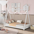 Merax Twin Wood Teepee Bed: No Box Spring Needed