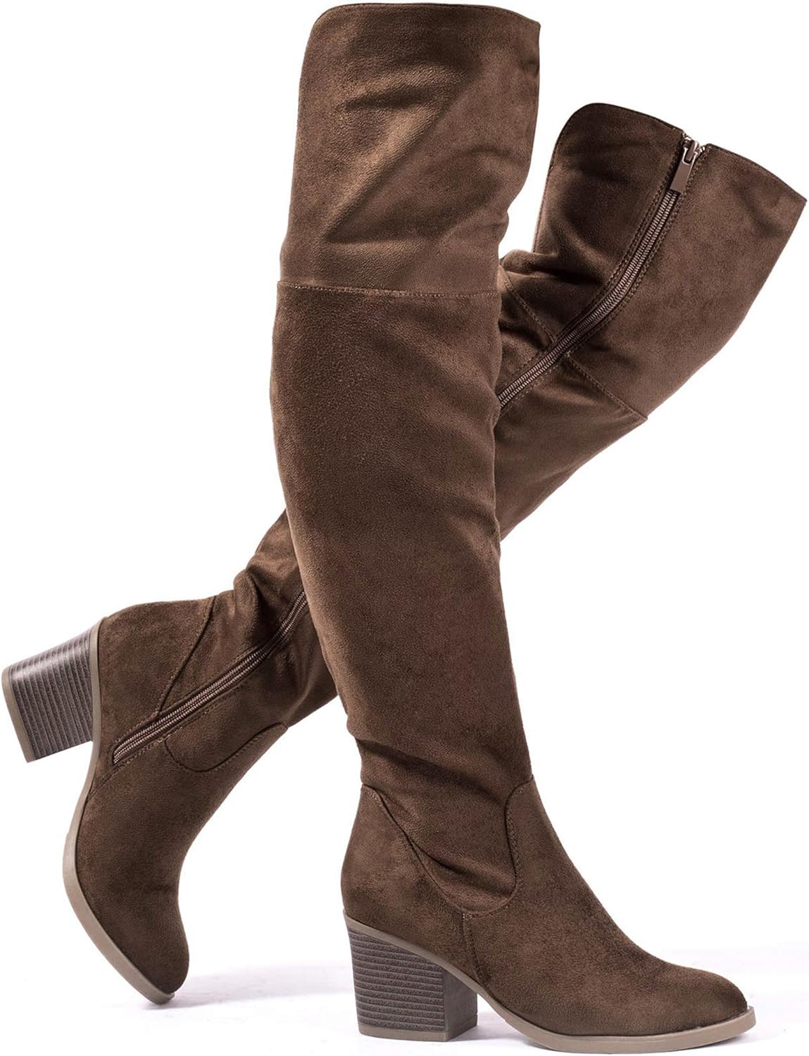 Stylish Women's Thigh High Boots with Comfortable Block Heels