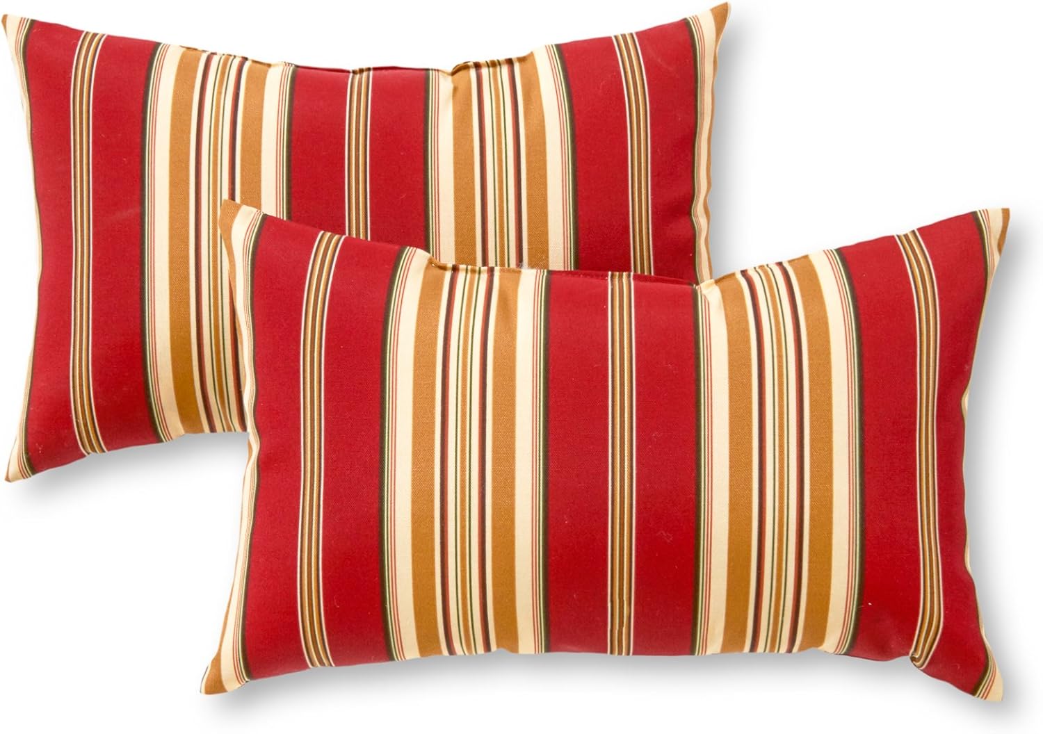 Outdoor Decorative Throw Pillow Set - Tuscan Stripe 2 Count