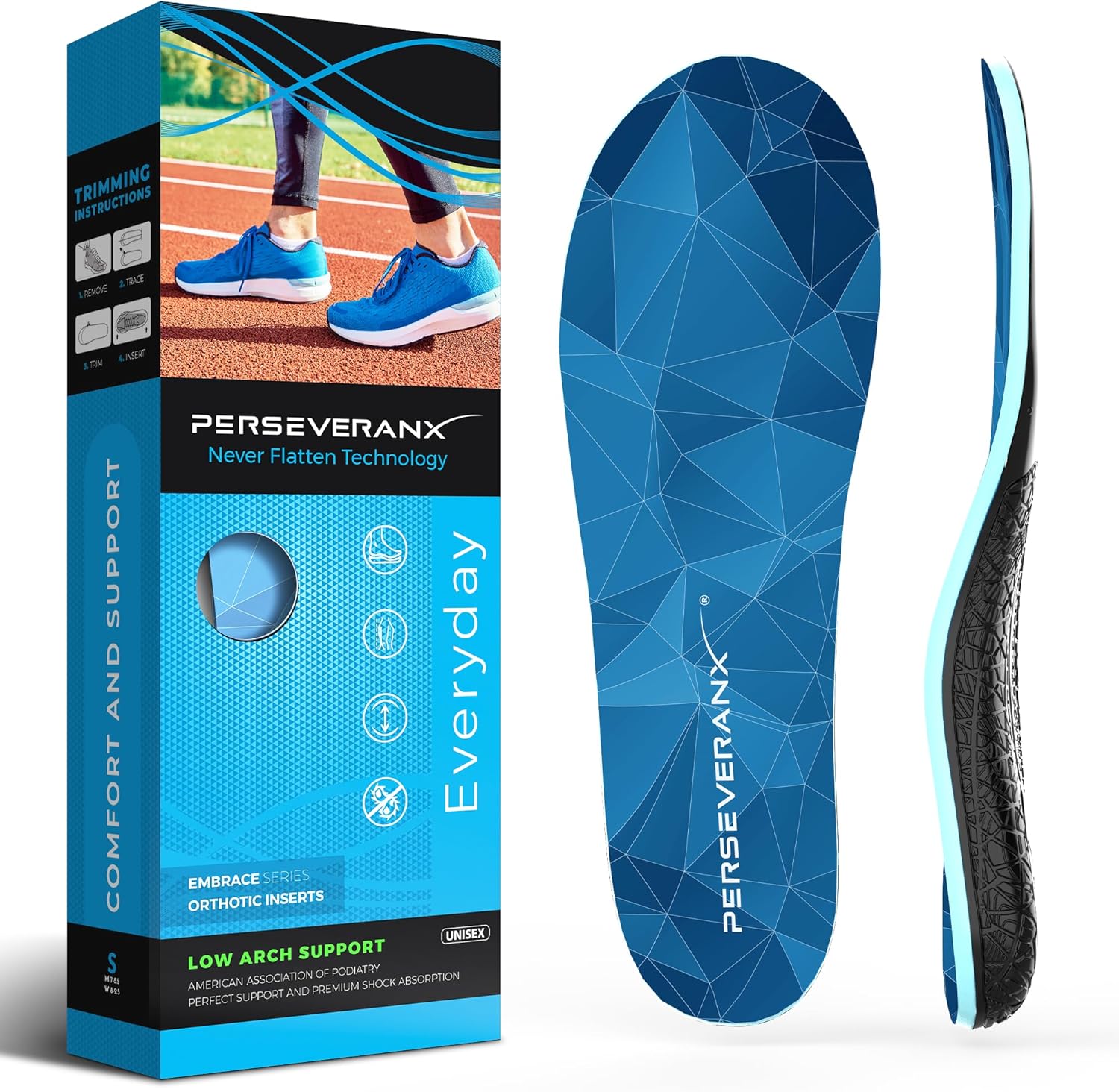NASA Grade Plantar Fasciitis Insoles for Men & Women Relief