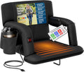 Heated Reclining Stadium Seat for Bleachers - Padded Waterproof