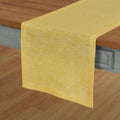 Solino Home Linen Table Runner 14 x 90 in - Chambray Lemon Yellow