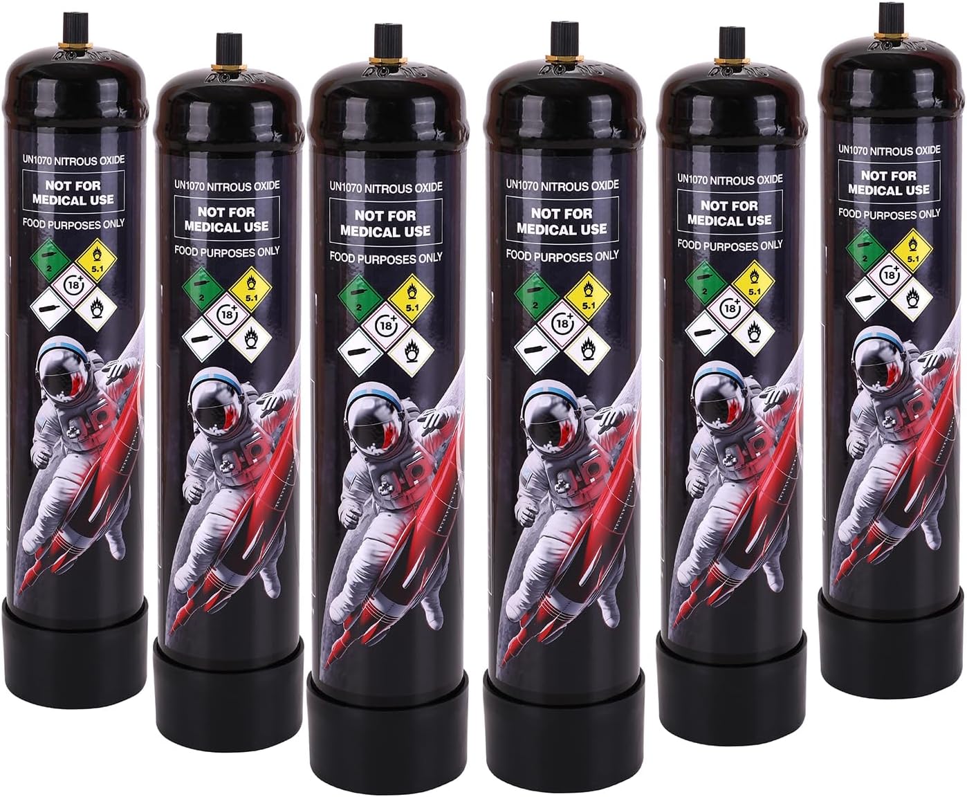 Get More Whipped Cream with 640g N2O Tank - 6 Pack