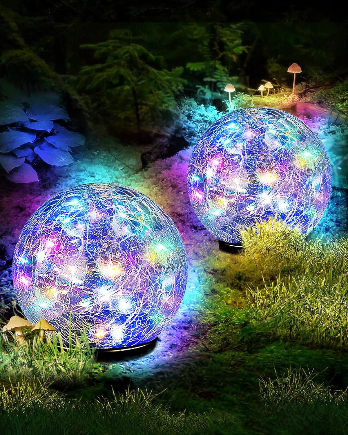 Garden Solar Ball Lights Outdoor Waterproof for Path and Patio