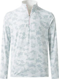 Quarter Zip Golf Pullover Mens Dry Fit Long Sleeve - Performance Fit