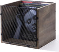 Vinyl Record Storage Crate - Heavy-Duty Stackable LP Organizer