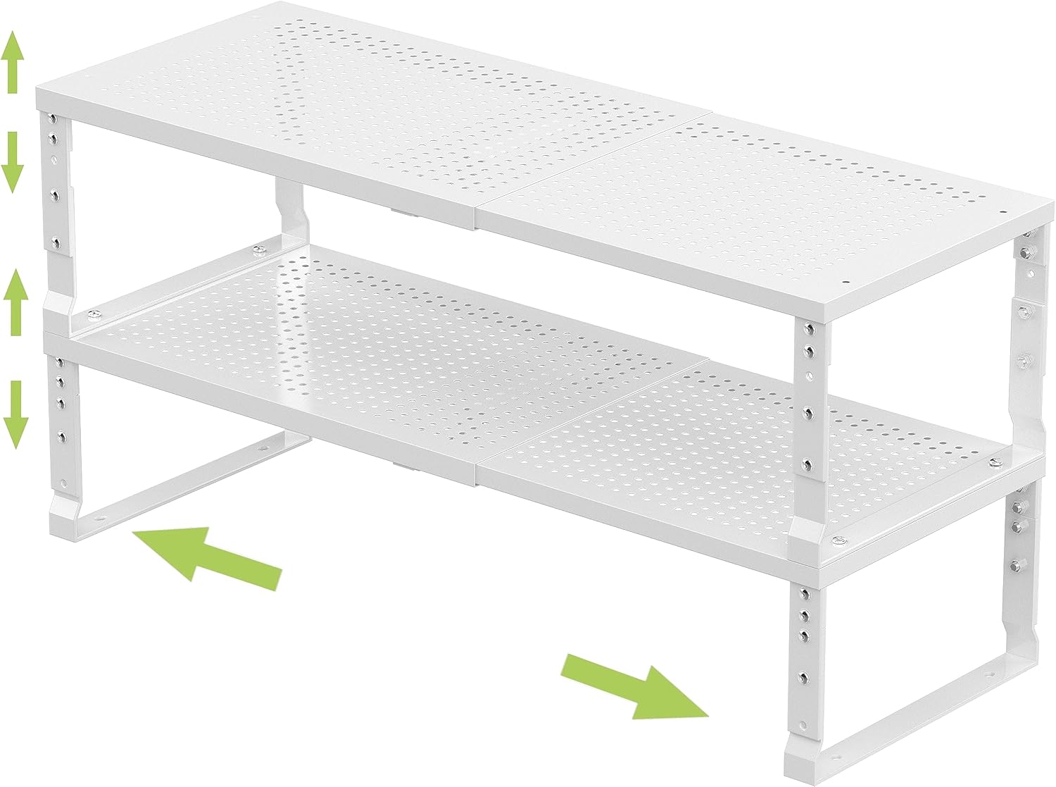 Expandable Adjustable Stackable Kitchen Organizer for Spice Racks