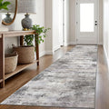 Abstract Runner Rug 3x16 Ft Washable Hallway Runner - Soft, Non-Slip