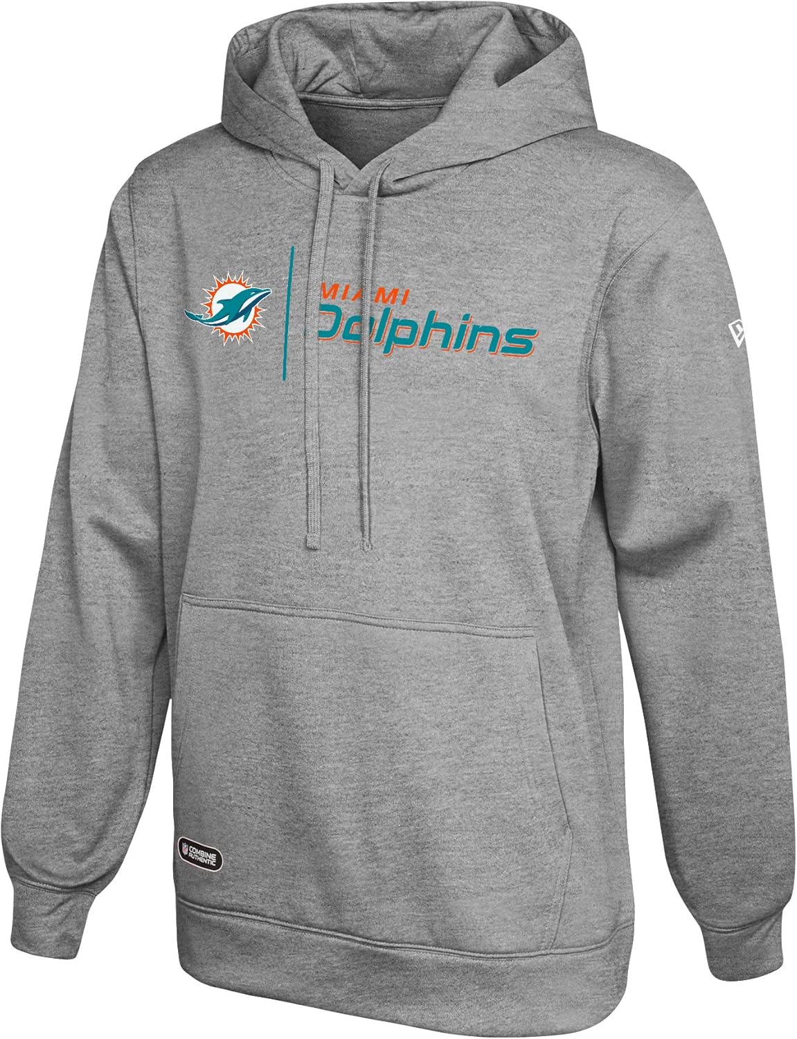 Miami Dolphins Cool Grey Gametime Pullover Performance Hoodie