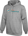 Men's Cool Grey Gametime Pullover Performance Hoodie - Dolphins